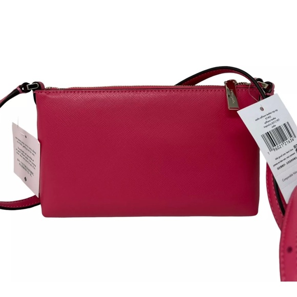 Kate Spade Two Piece Sadie Saffiano Leather Pink Crossbody Bag and Insert $249 - Picture 2 of 7